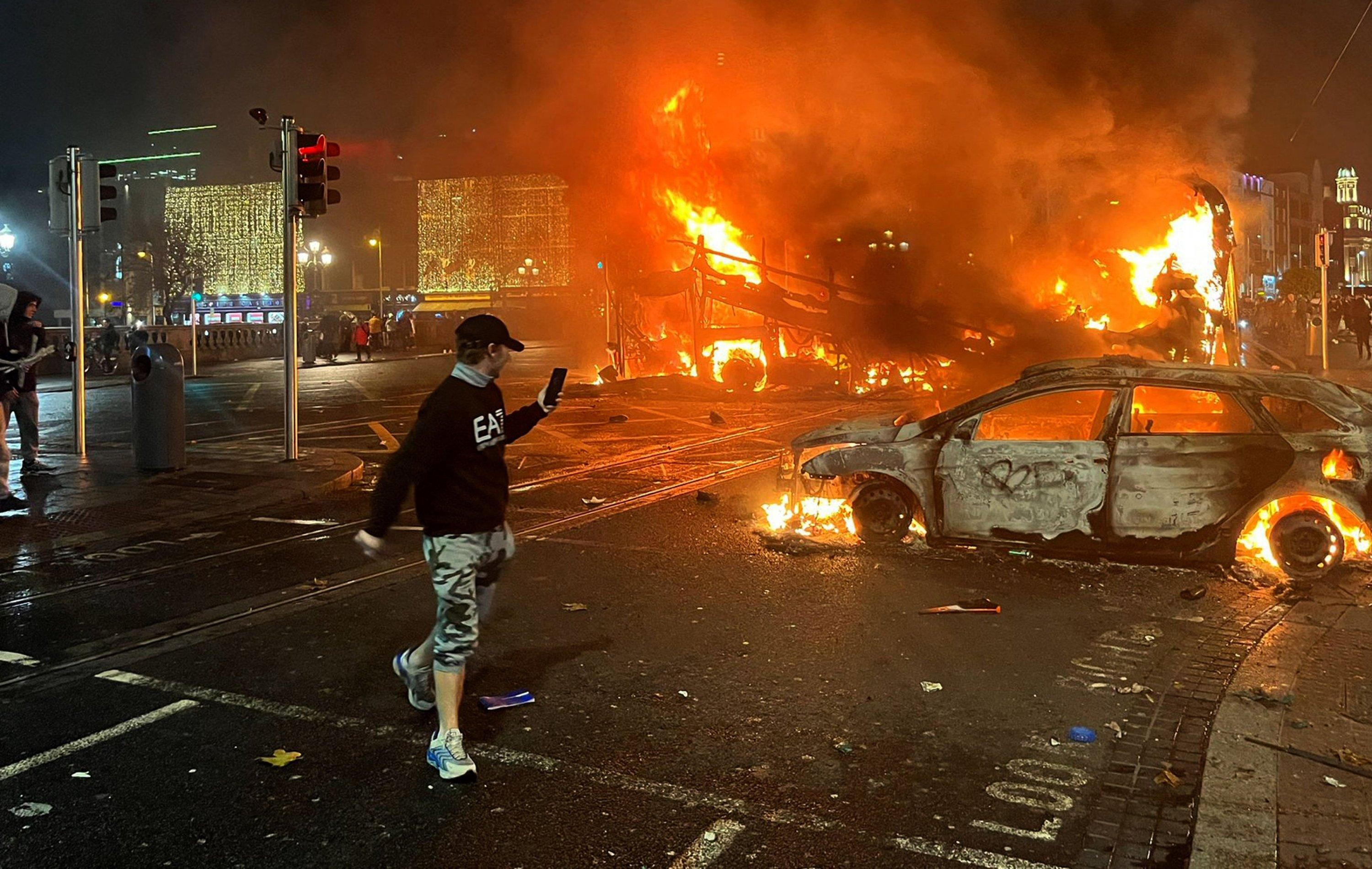Protests, chaos erupt in Dublin following knife attack near school ...