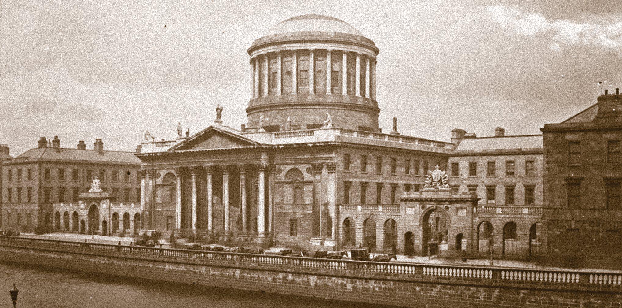 Four Courts Building on the River Liffey in Dublin, Ireland - The ...